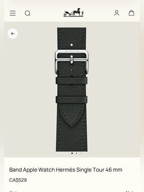 Hermes Apple Watch single tour band